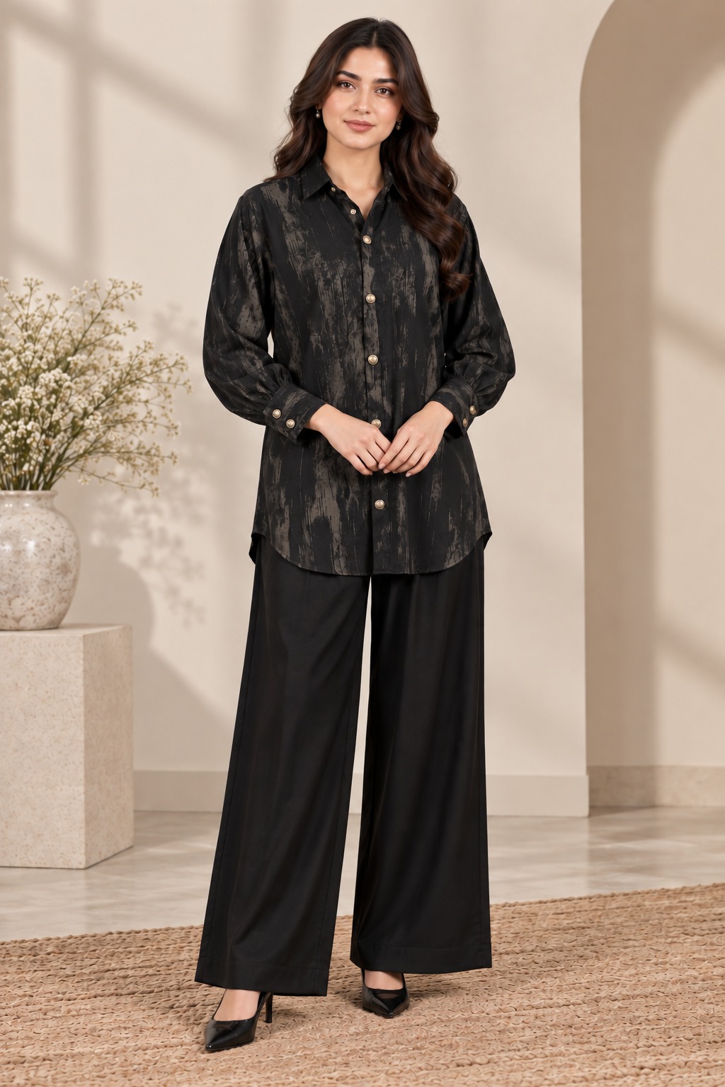 Almas Noir Tie-Dye Co-ord