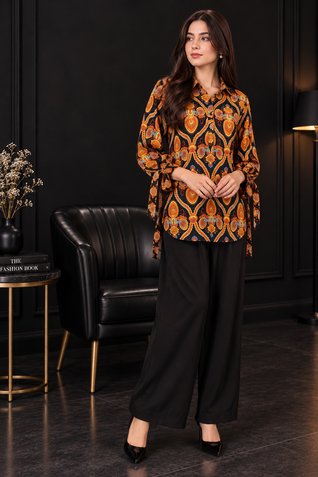 Mahira Medallion Print Shirt Co-ord